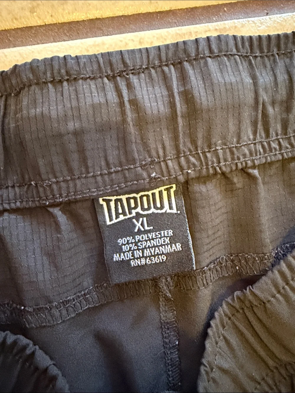Tapout Black Men's Jogger Track Pants